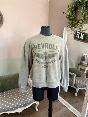 GM • Vintage Wash Chevrolet Crewneck Sweatshirt